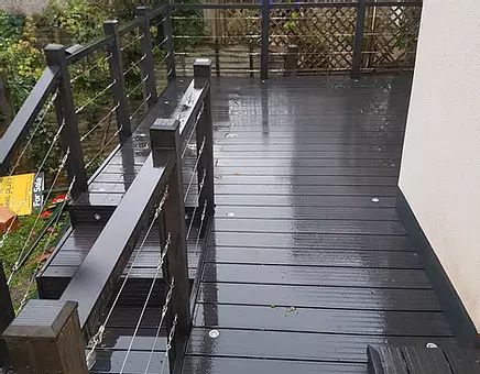 Traditional and composite decking in Derbyshire